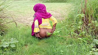 Bald-Headed Black Cock Penetrates Step Sister Outdoors In Hindi Porn